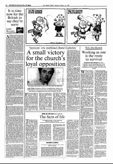 The Irish Times, February 14, 1995: Working as one is the route to survival
