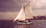12 Gaff cutter, 'Yarda', sailing off Bangor, Co. Down