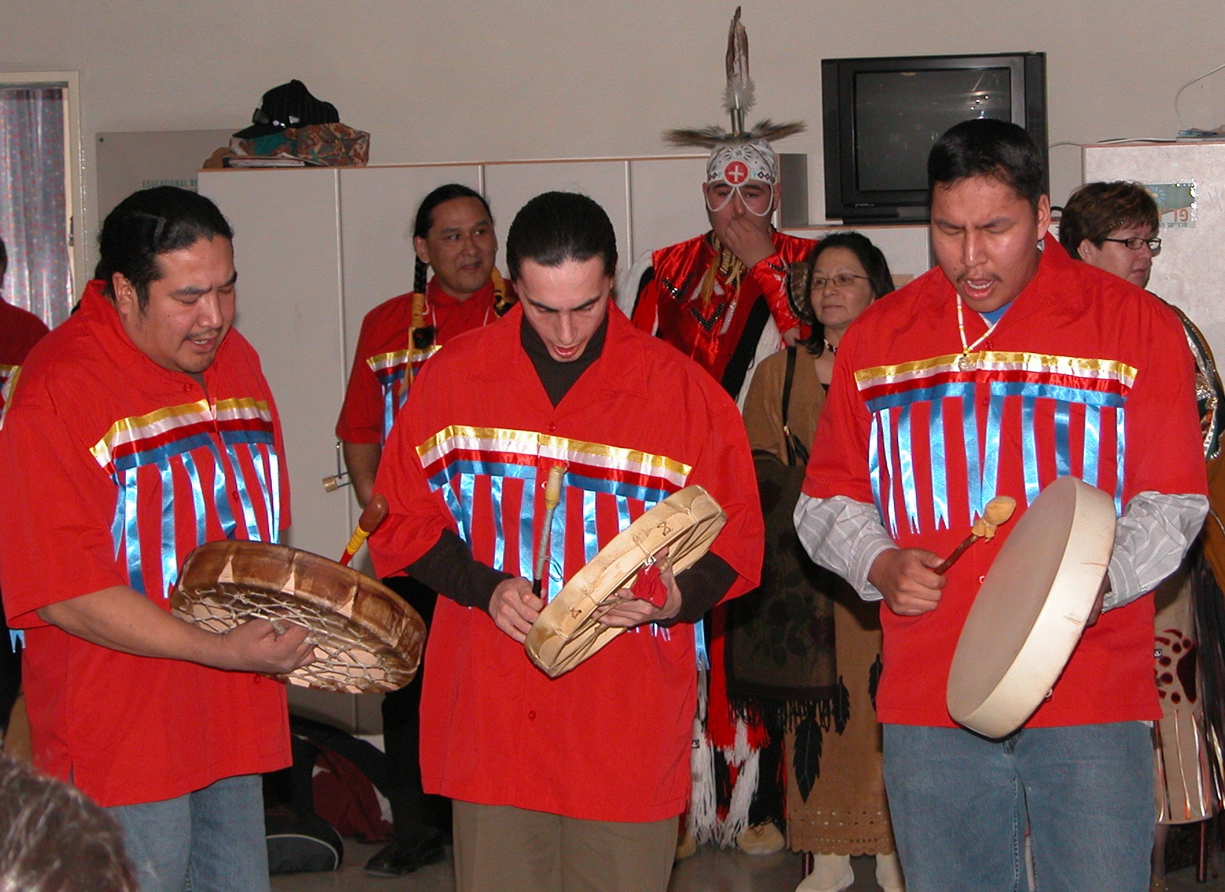 Native American performance in Hadassah Hospital, Jerusalem - January 2006